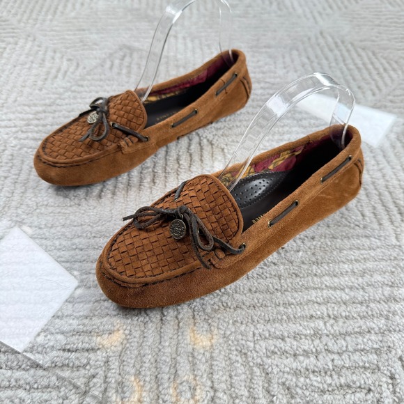 Etienne Aigner Shoes - Etienne Aigner Moccasin Loafers Women's 7M Brown Suede Preppy Driving Academic